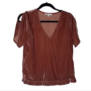 Madewell Crushed Velvet Blouse